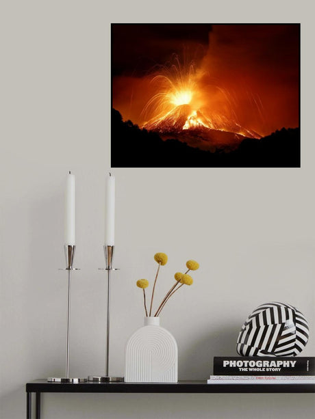 Monte Etna Poster och Canvastavla