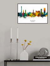 Erlangen Germany Skyline Poster och Canvastavla