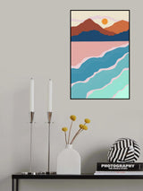 Beach and Mountains #3 Poster och Canvastavla
