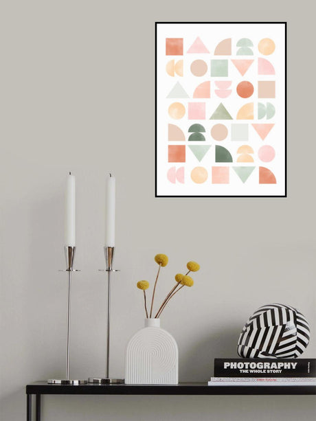 3x4 Aspectratio Pinkgreen26 Poster och Canvastavla