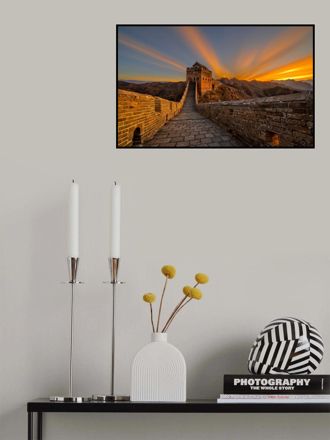 Great Wall sunrise Poster och Canvastavla