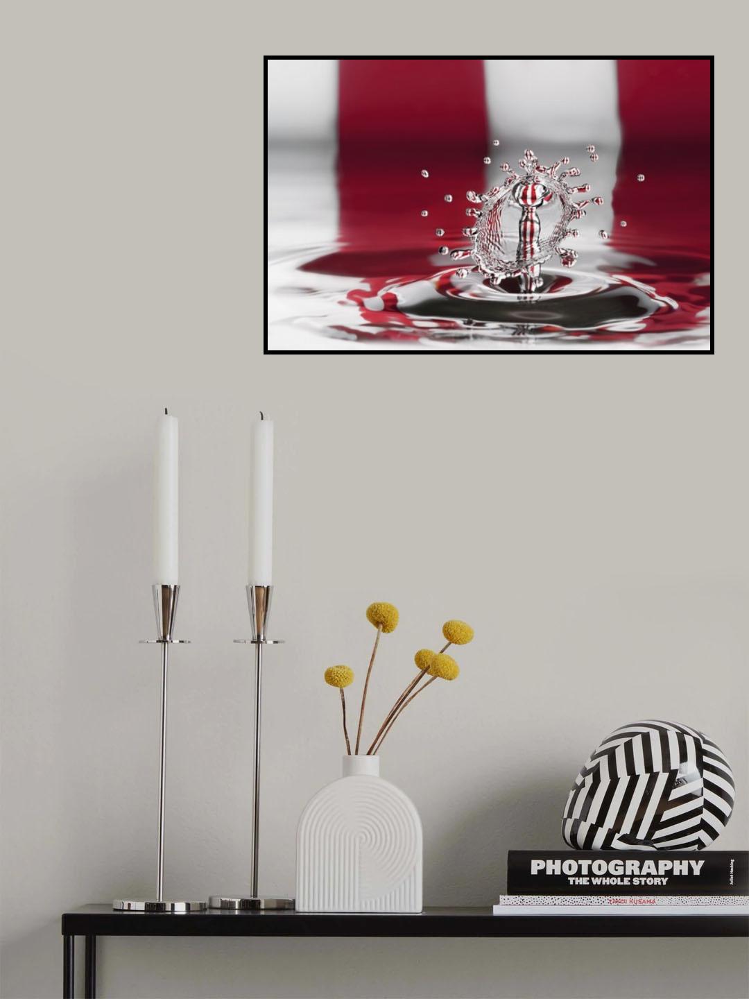 Polkagris kaskade Poster och Canvastavla
