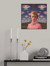 Ms. President of Space Collage Art Poster och Canvastavla