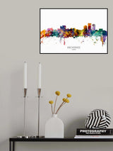 Anchorage Alaska Skyline Poster och Canvastavla