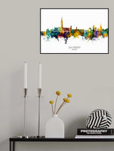 Salisbury England Skyline Poster och Canvastavla
