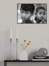 Children in a village Poster och Canvastavla