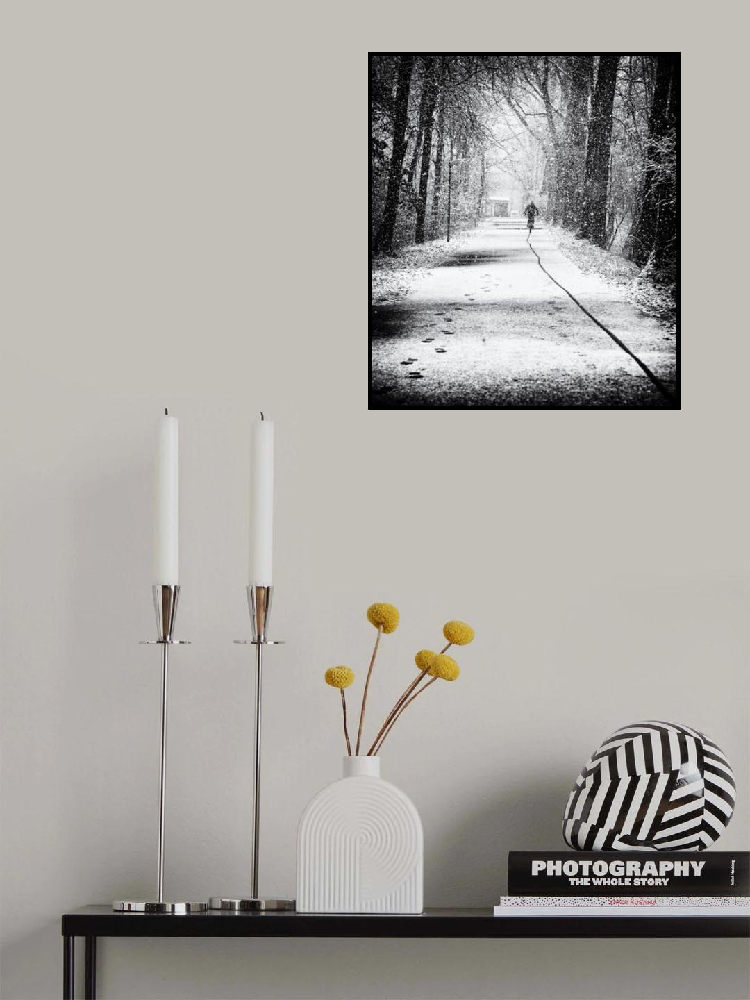 tracks in the snow Poster och Canvastavla