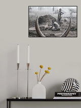 Framed in the antlers - South Sudan Poster och Canvastavla