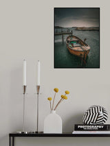 Old fishingboat in the rain Poster och Canvastavla