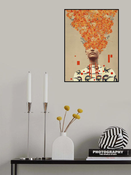 Bird Flight In Autumn Poster och Canvastavla