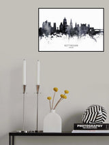 Nottingham England Skyline Poster och Canvastavla