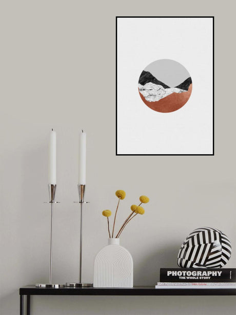 Copper Geometric III Poster och Canvastavla
