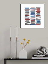 Books Colorful Poster och Canvastavla