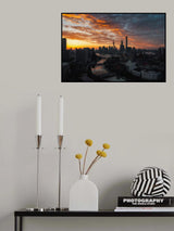 Burning Morning in Shanghai Poster och Canvastavla