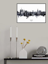 Dijon France Skyline Poster och Canvastavla