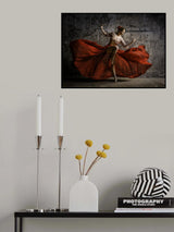Lady in Red Poster och Canvastavla
