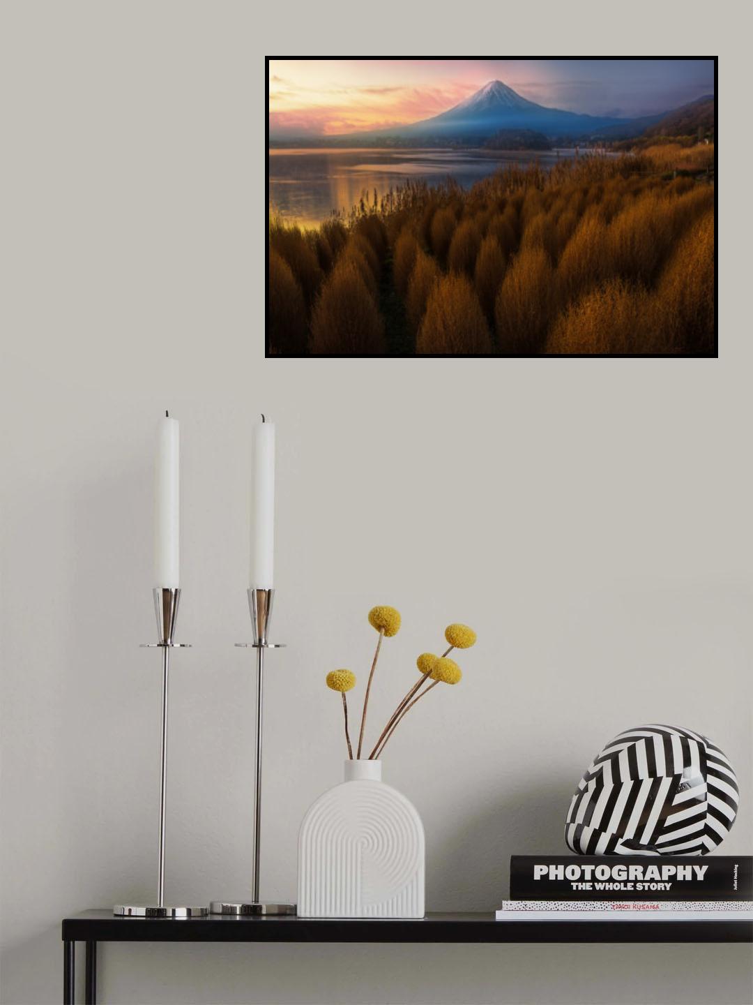 Mt. Fuji in Fall Poster och Canvastavla