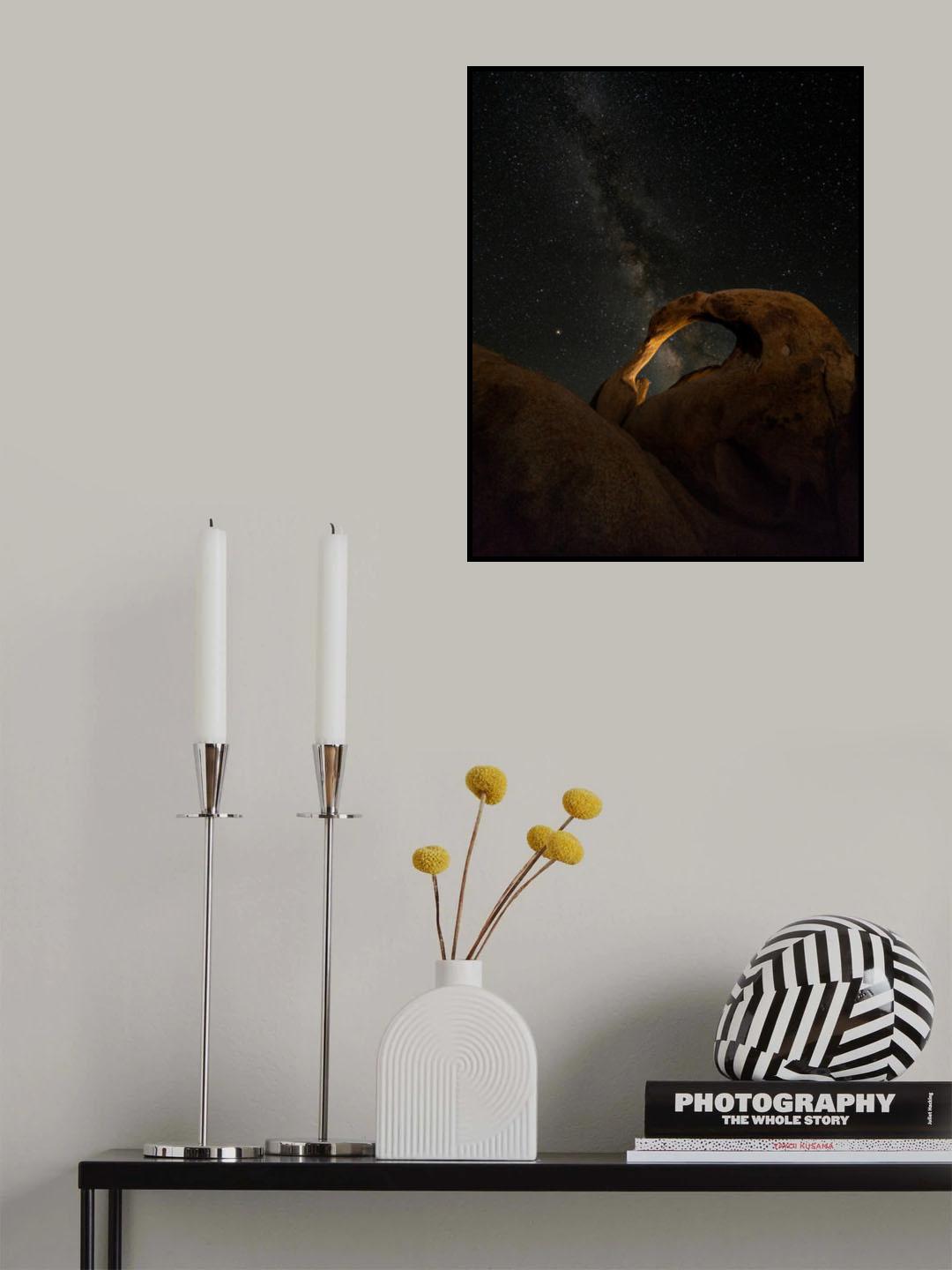 Mobius Arch and the Milky Way Poster och Canvastavla