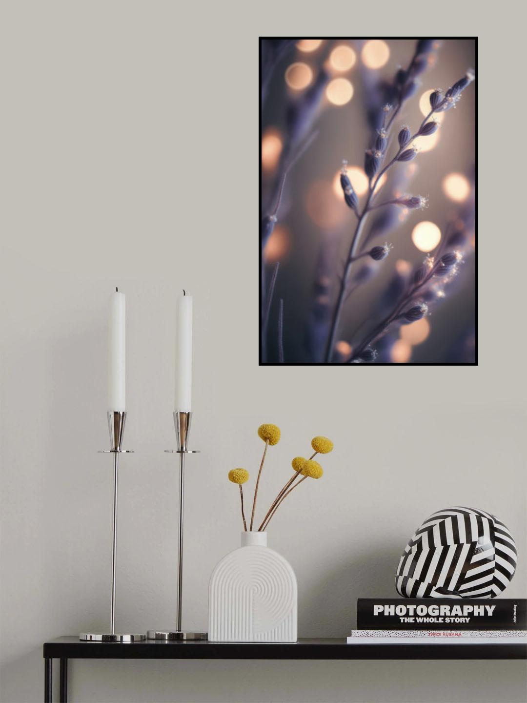 Lavender Macro Poster och Canvastavla