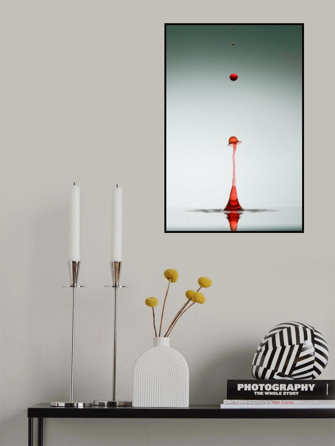 Evolution of waterdrops - 6 Poster och Canvastavla