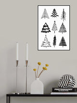Christmas Trees 3 Poster och Canvastavla