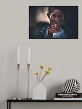 The smoking woman from Burma Poster och Canvastavla
