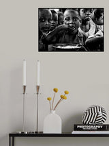 Eating rice - Benin Poster och Canvastavla