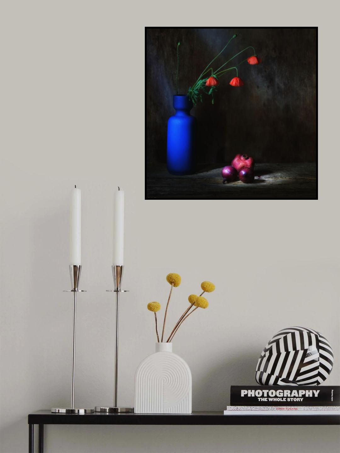 Electric blue Poster och Canvastavla