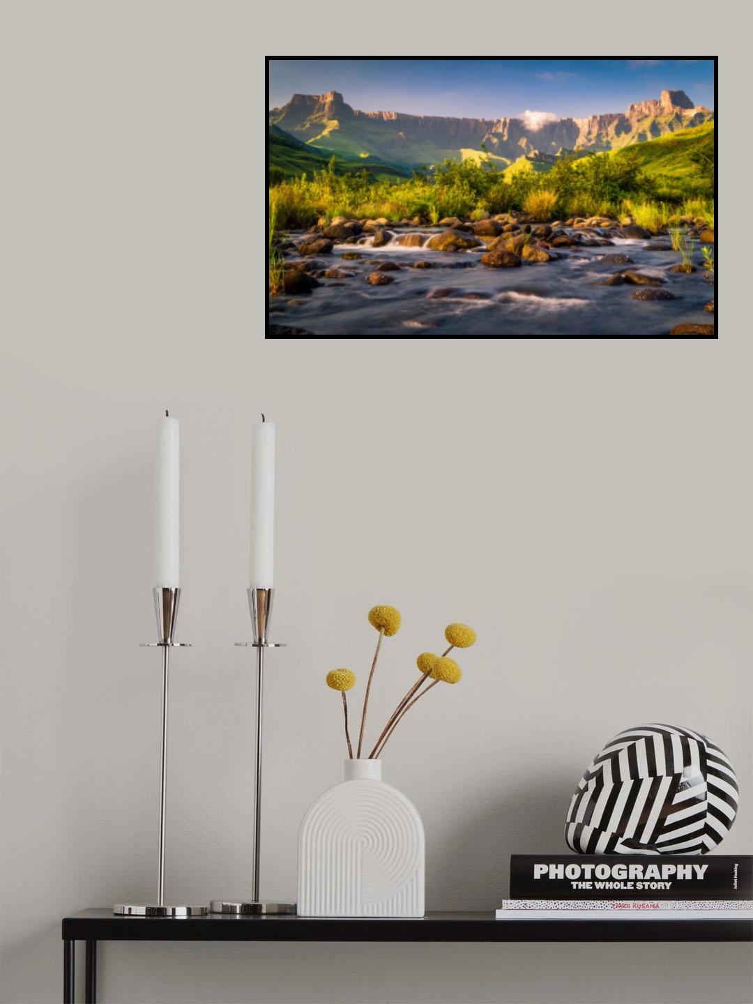 Amphitheater Drakensberg Poster och Canvastavla