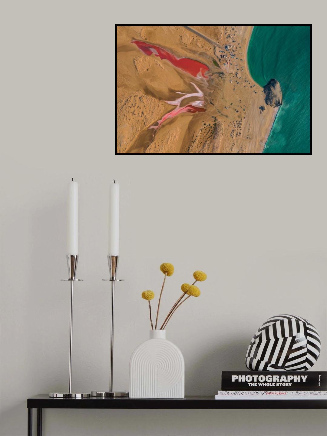 Pink Lake Poster och Canvastavla