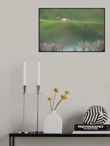 The cottage in the fields Poster och Canvastavla