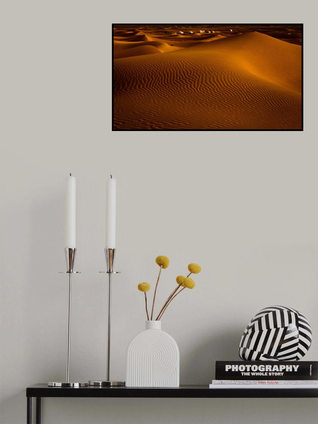 Desert Camp Poster och Canvastavla