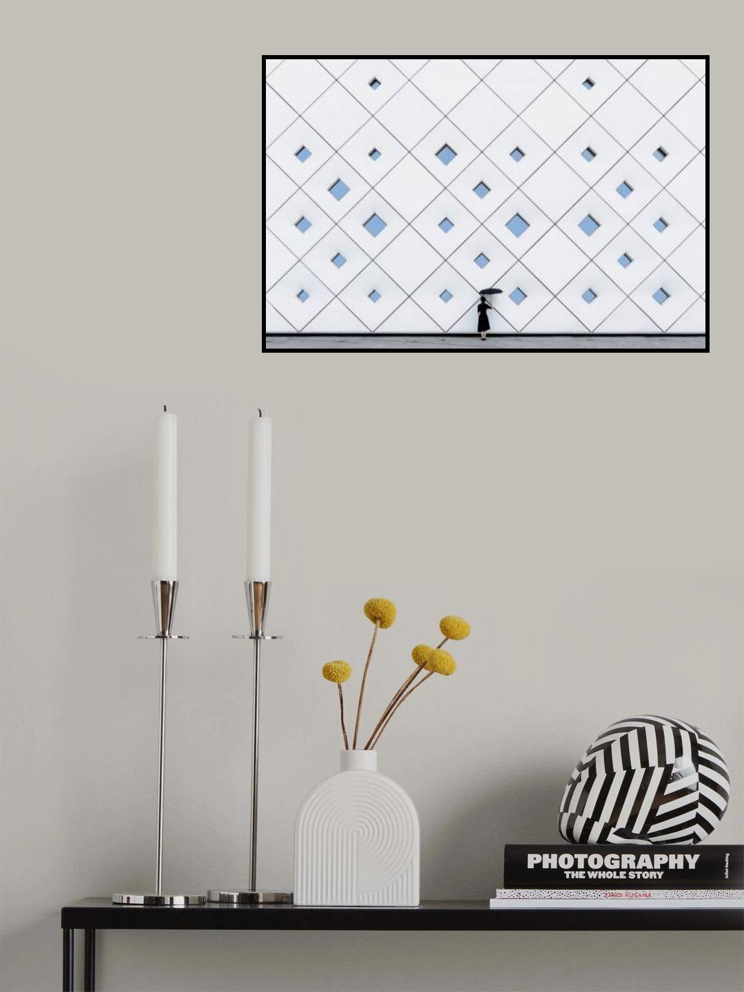 Girl in the rain Poster och Canvastavla