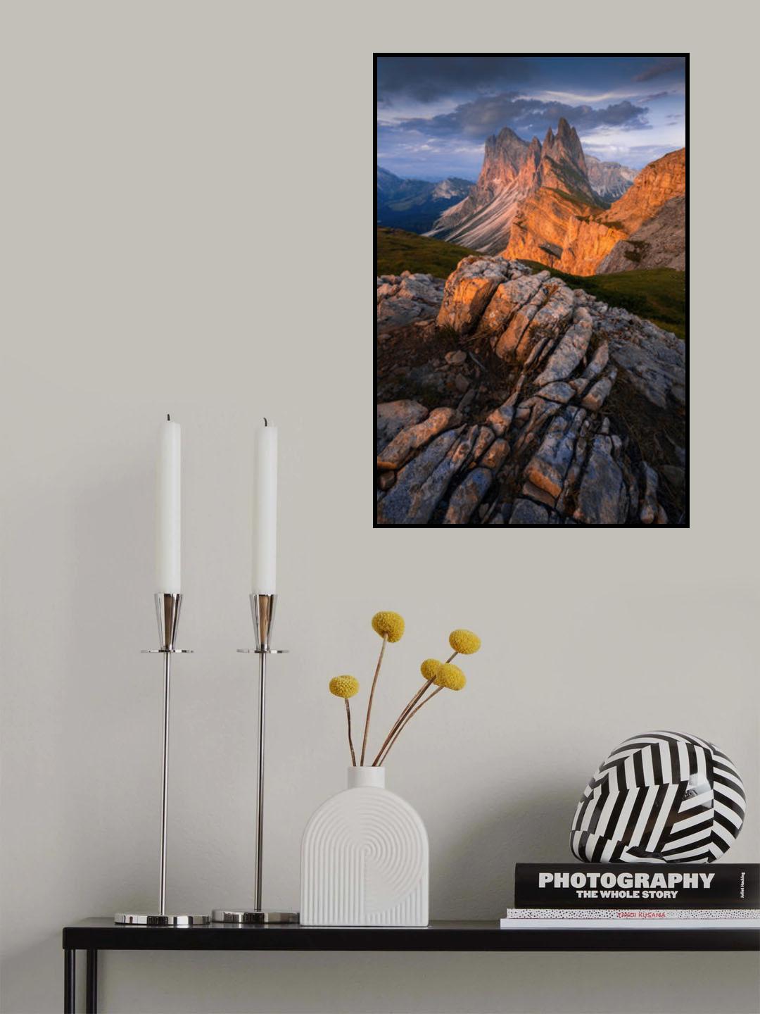 Burning Blades Poster och Canvastavla