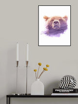 0002 Animal Watercolor Poster och Canvastavla