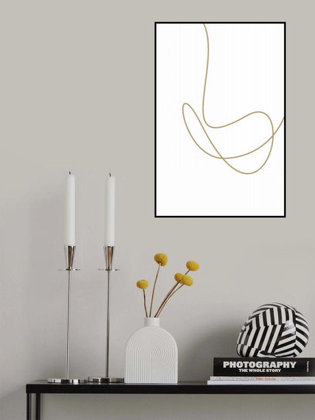 Abstract Taupe Poster och Canvastavla