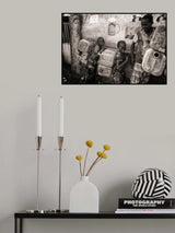Ethiopia, in the way to collect water (black &amp; white version) Poster och Canvastavla