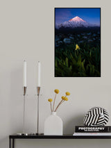 Mount Damavand in Blue Moments Poster och Canvastavla