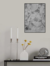 Gray vintage map of Strasbourg France Poster och Canvastavla