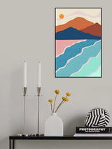Beach and Mountains #2 Poster och Canvastavla