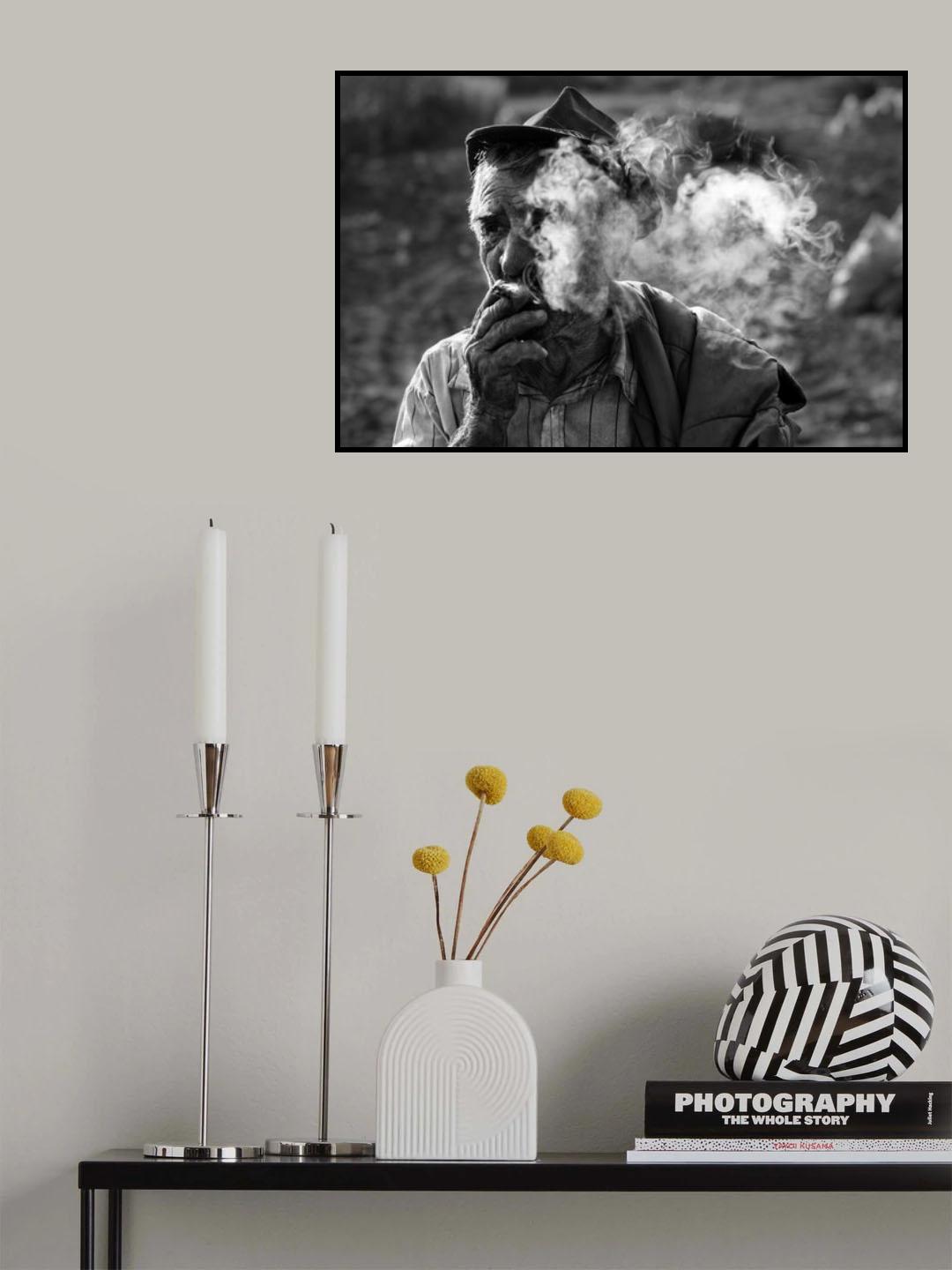 Smoke blowing Poster och Canvastavla