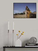 woman in yellow dress Poster och Canvastavla
