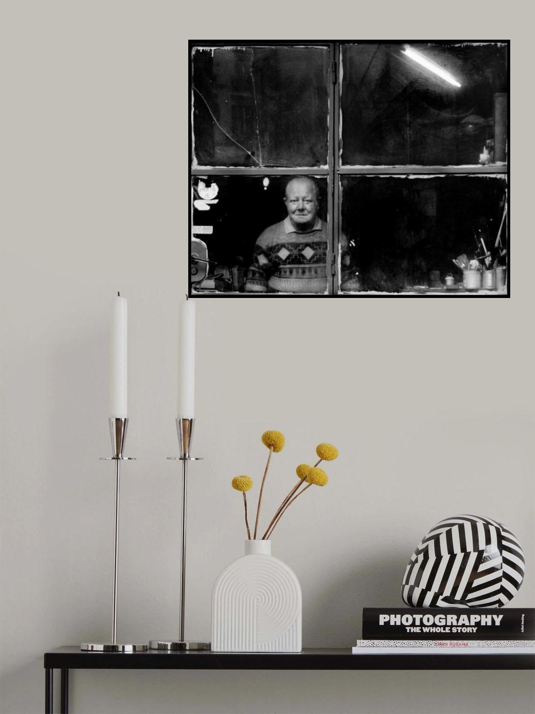 In his old laboratory Poster och Canvastavla