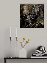 Portrait at Goroka Sing Sing, Papua New Guinea High Lands Poster och Canvastavla