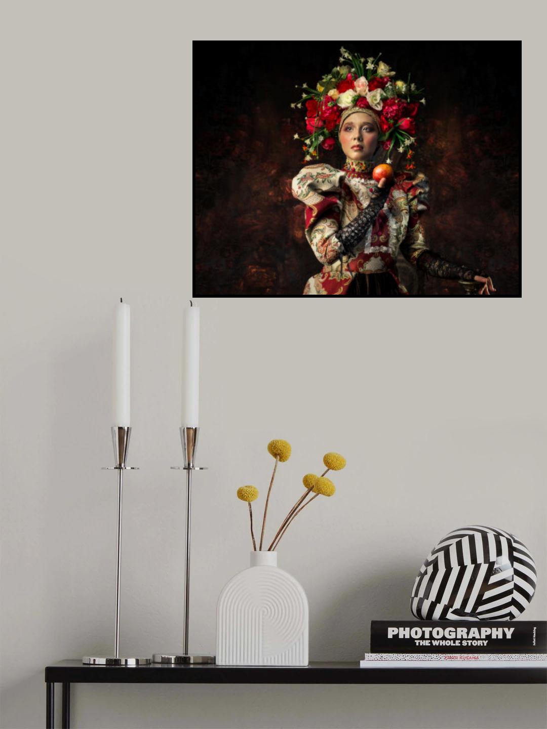 Dame aux fleurs Poster och Canvastavla