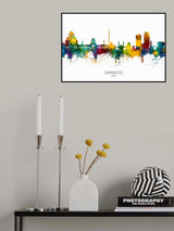 Damascus Syria Skyline Poster och Canvastavla