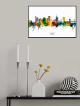 Lagos Nigeria Skyline Poster och Canvastavla