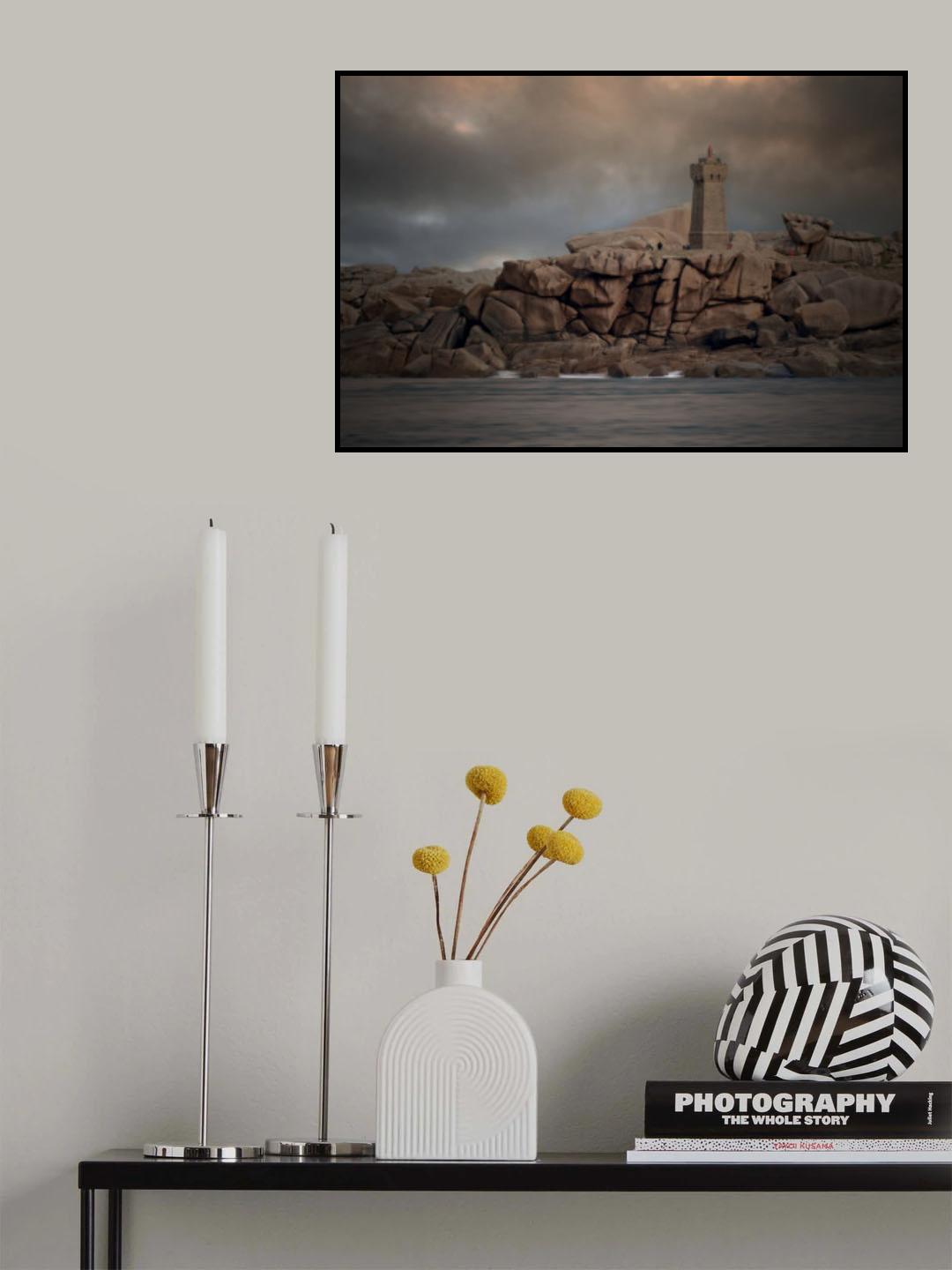 Pink granite coast Poster och Canvastavla