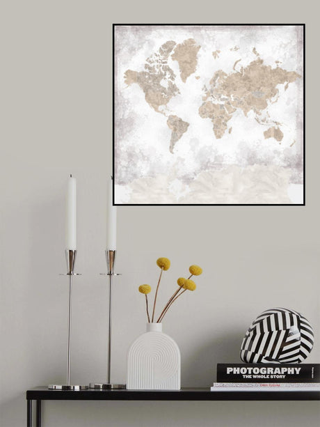 Kacia world map Poster och Canvastavla