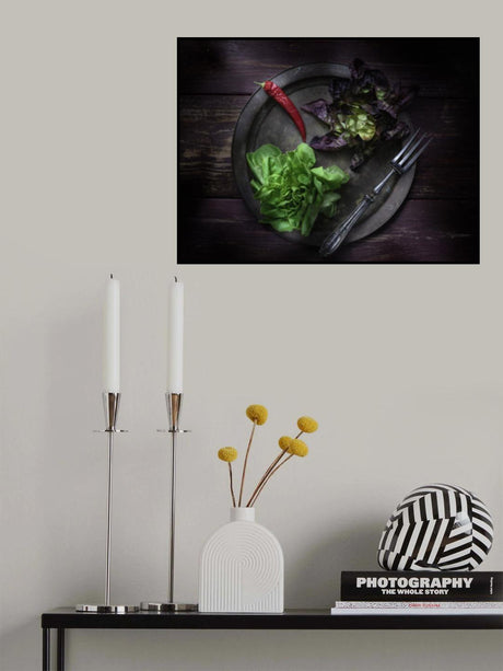 still life with salad Poster och Canvastavla